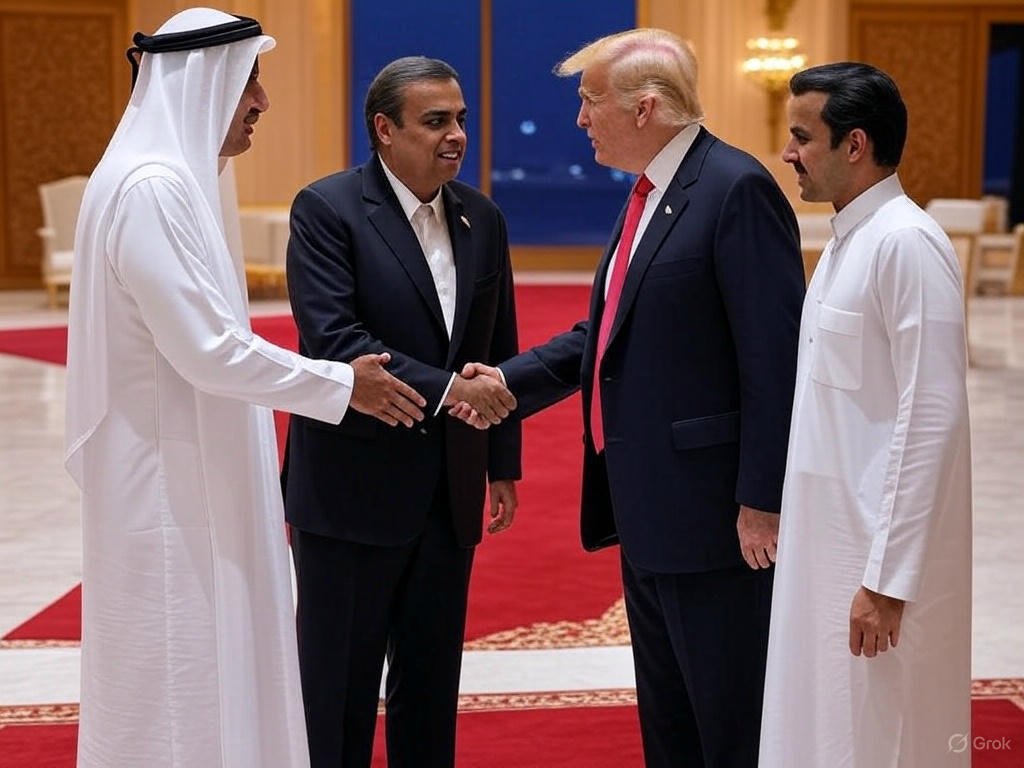 Trump-Ambani Qatar Visit and Deals